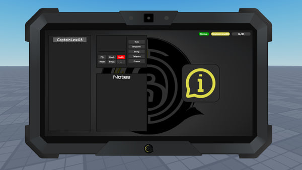 Admin Panel Tablet with Discord Webhook Conection and Log System