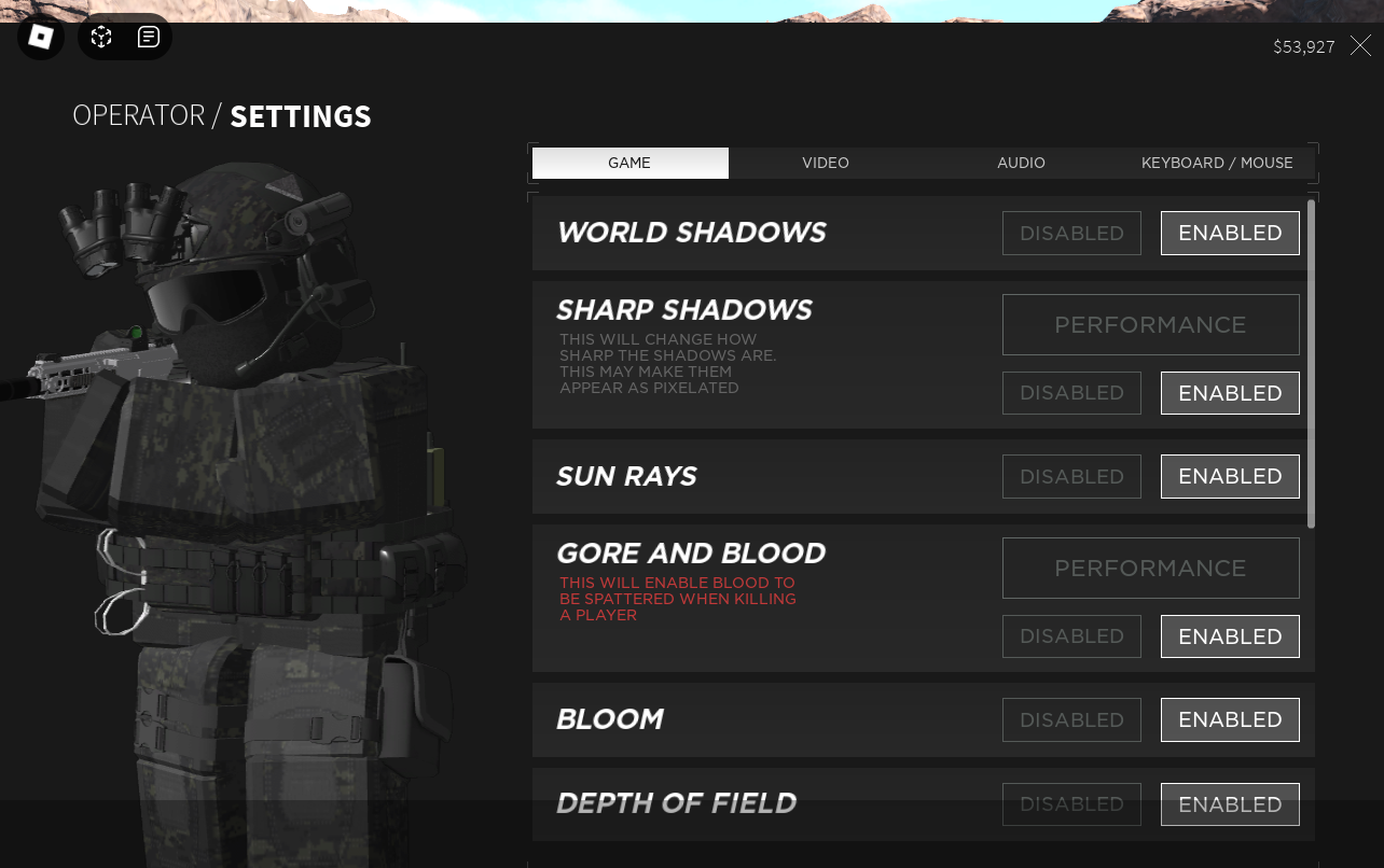 R6/R15 Advanced Menu System Loading UI + Menu UI – Aris Production