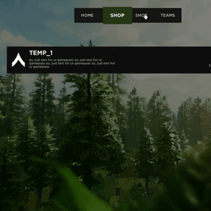 [V1] Advance Menu UI System