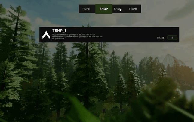 [V1] Advance Menu UI System