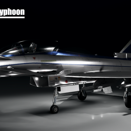 Eurofighter Typhoon FighterJet (Fully Scripted and Customisable)