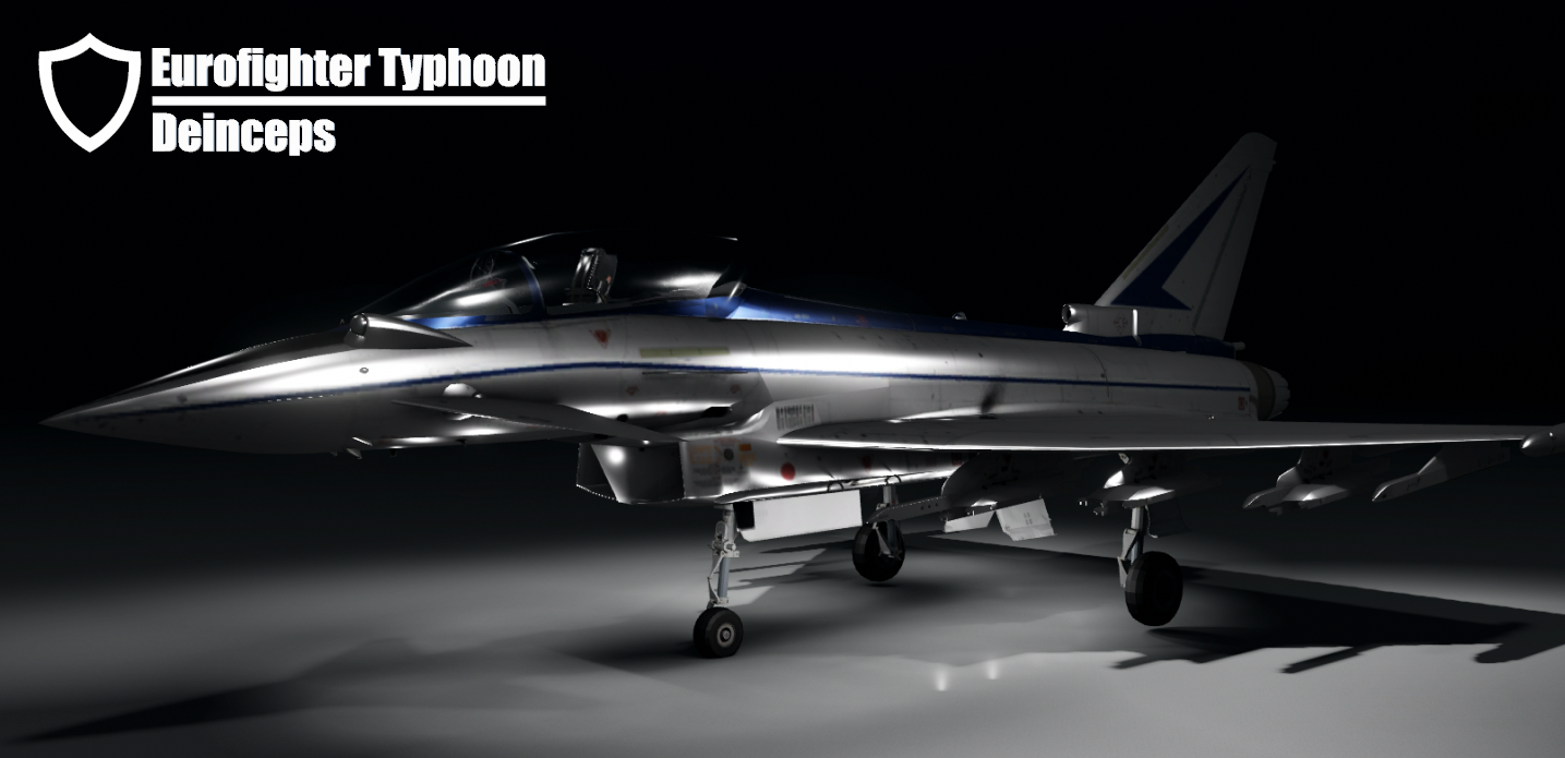 Eurofighter Typhoon FighterJet (Fully Scripted and Customisable)