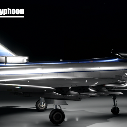 Eurofighter Typhoon FighterJet (Fully Scripted and Customisable)